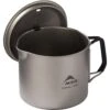 MSR Titan Kettle 900ml -Camp and Hike Store 13845 msr titan titanium kettle 900ml lid on side MV