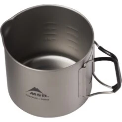 MSR Titan Kettle 900ml -Camp and Hike Store 13845 msr titan titanium kettle 900ml volume marks MV