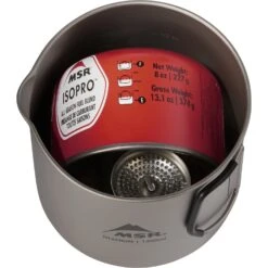 MSR Titan Kettle 1400ml -Camp and Hike Store 13846 msr titan titanium kettle 1400ml packed MV