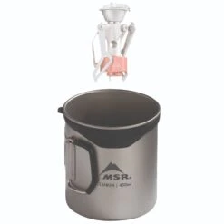 MSR Titan Cup 450ml -Camp and Hike Store 13847 msr titan titanium cup 450ml PR2 nesting revised