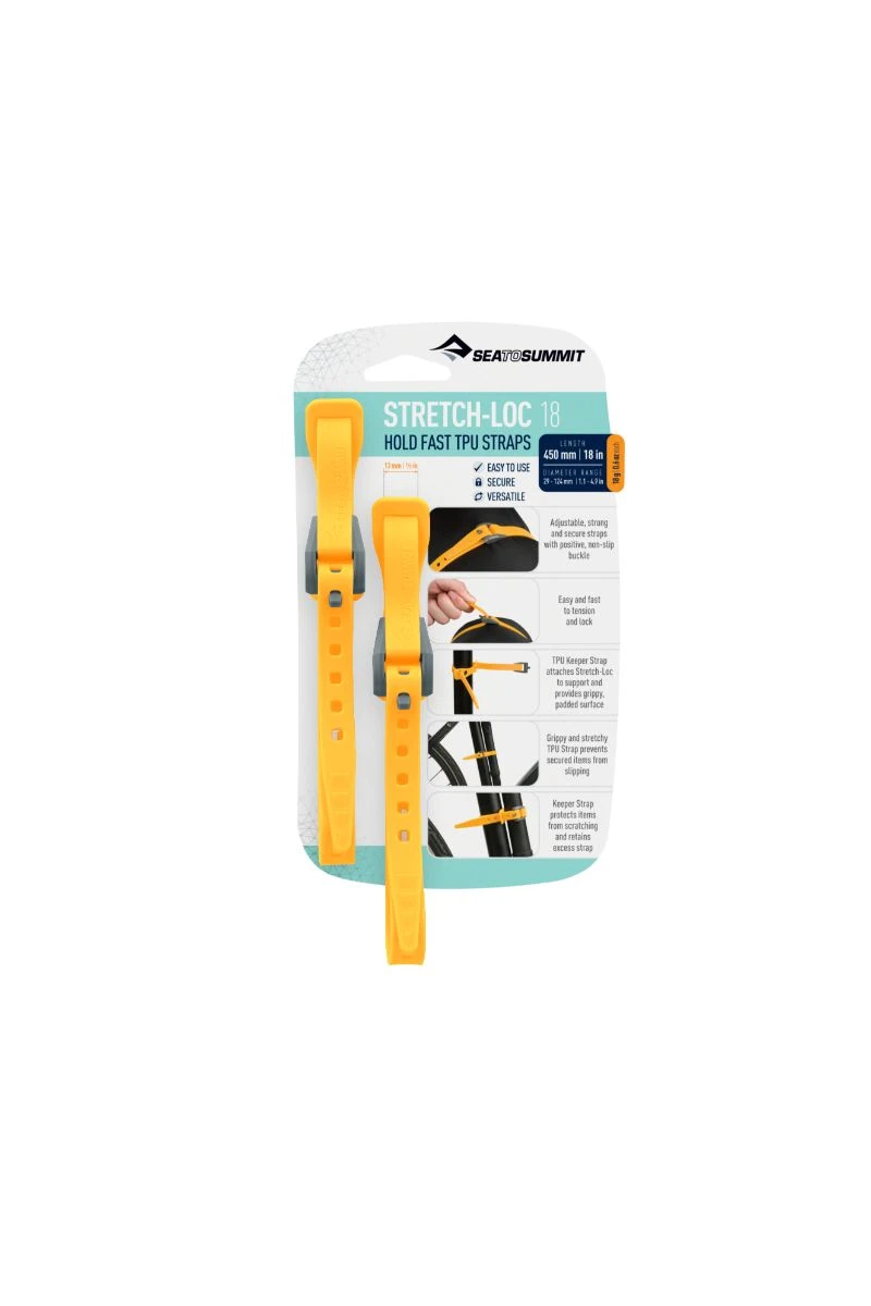 Sea To Summit Stretch-Loc 18 TPU Straps (450mm) 6 Sea To Summit Stretch-Loc 18 TPU Straps (450mm) - Image 4