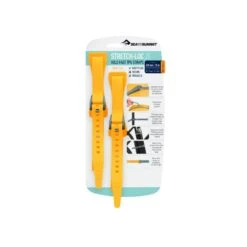Sea To Summit Stretch-Loc 25 TPU Straps (625mm) -Camp and Hike Store ASLSTRP20X625YW Stretch Loc25 20mmx625mm2Pack Yellow Packaging 01