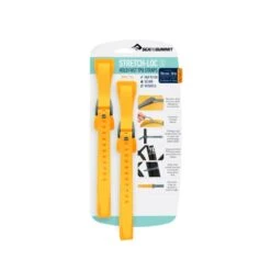 Sea To Summit Stretch-Loc 30 TPU Straps (750mm) 15 Sea To Summit Stretch-Loc 30 TPU Straps (750mm) -Camp and Hike Store ASLSTRP20X750YW Stretch Loc30 20mmx750mm2Pack Yellow Packaging 01