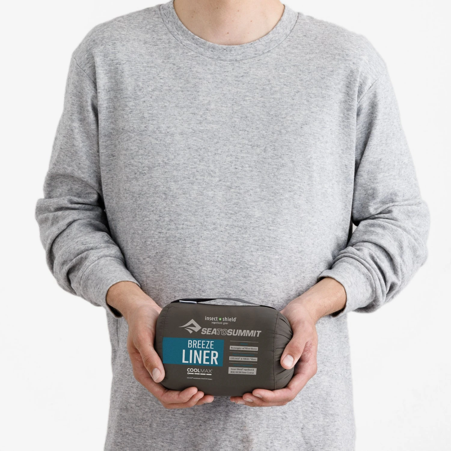 Sea To Summit Breeze Coolmax Liner - W/ Pillow Sleeve (Rectangle) 6 Sea To Summit Breeze Coolmax Liner - W/ Pillow Sleeve (Rectangle) - Image 4