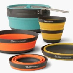 Sea To Summit Frontier Ultralight Collapsible One Pot Cook Set (2 Person, 5 Piece) -Camp and Hike Store FrontierULCollapsibleOnePotCookSetWith2.2LPot2P5Piece ACK026031 122101 ADDITIONAL 2