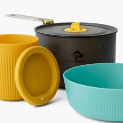Sea To Summit Frontier Ultralight One Pot Cook Set (1 Person, Small 3 Piece) -Camp and Hike Store FrontierULOnePotCookSet1P3Piece1.3LPotWithS BowlandCup ACK027031 122104 ADDITIONAL 2