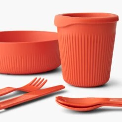 Sea To Summit Passage 1 Person Dinnerware Set (6 Piece) -Camp and Hike Store PassageDinnerwareSet1P6PieceOrange ACK037051 120816 ADDITIONAL 2