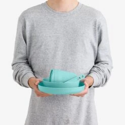 Sea To Summit Passage 1 Person Dinnerware Set (7 Piece) -Camp and Hike Store PassageDinnerwareSet1P7PieceBlue ACK037051 120219 MODEL 1