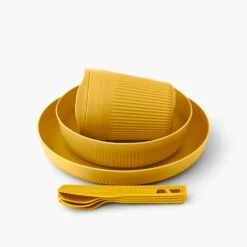 Sea To Summit Passage 1 Person Dinnerware Set (7 Piece) -Camp and Hike Store PassageDinnerwareSet1P7PieceYellow ACK037051 120917 ADDITIONAL 1