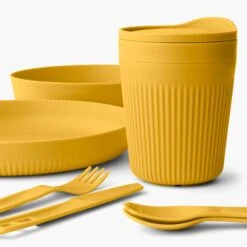 Sea To Summit Passage 1 Person Dinnerware Set (7 Piece) -Camp and Hike Store PassageDinnerwareSet1P7PieceYellow ACK037051 120917 ADDITIONAL 2