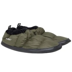 Nordisk Mos Down Slippers -Camp and Hike Store mos 109072 nordisk down slipper dark moss 04