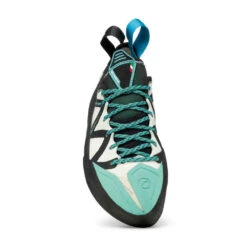 Scarpa Vapour Lace Womens -Camp and Hike Store scarpa vapour lace womens climbing shoe dust grey aqua laces