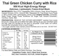 Expedition Foods Thai Green Chicken Curry With Rice (800kcal) 9 Expedition Foods Thai Green Chicken Curry With Rice (800kcal) -Camp and Hike Store thai green chicken curry with rice 800kcal